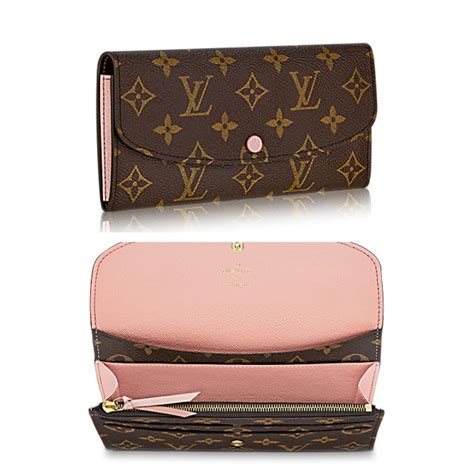 louis vuitton wallet pink inside|emilie wallet louis vuitton price.